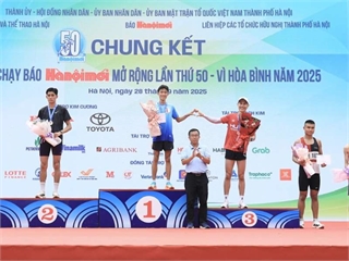 Sinh viên Trung tâm Công nghệ Ô tô và Đào tạo lái xe đạt hạng 4 Giải Chạy Báo Hà Nội Mới 2025